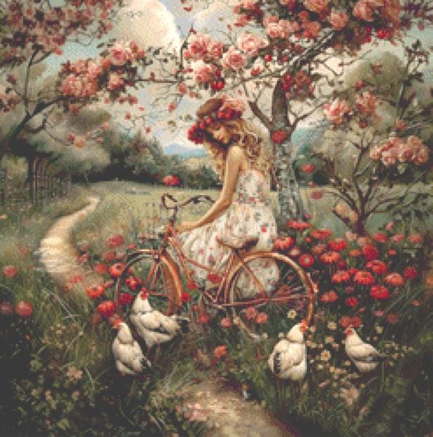 Shabby Chic Countryside (Small) counted cross stitch pattern by Eder Jose Rosa