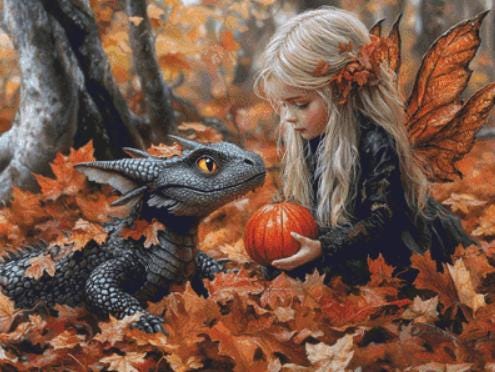 Fall Friends counted cross stitch pattern by Serr.Kai A Quill & Ink