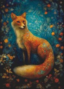 Red Fox (Small) counted cross stitch pattern by Dutch Lady Mystic Art