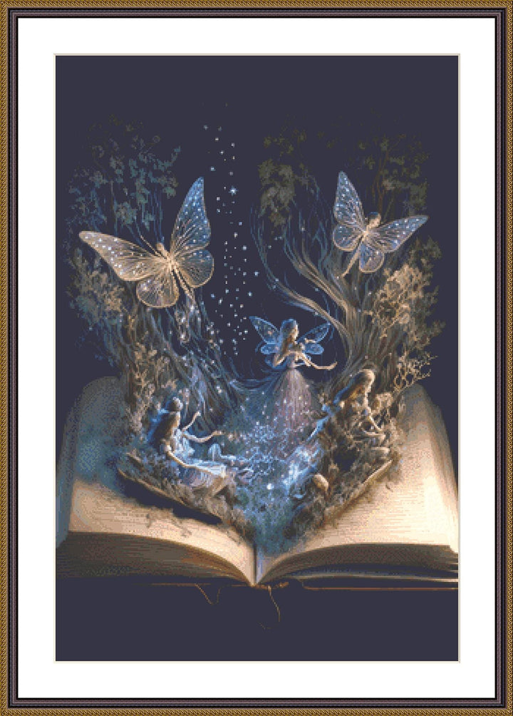 Book of Faeries ©Adobe Ext. License cross stitch pattern by StitchesSewBeautiful