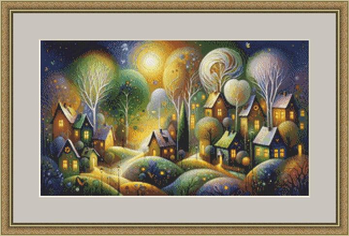 Enchanted Whimsy A Fantastical Village (Small) counted cross stitch pattern by World of Love Hearts/Adrian G. Eyre