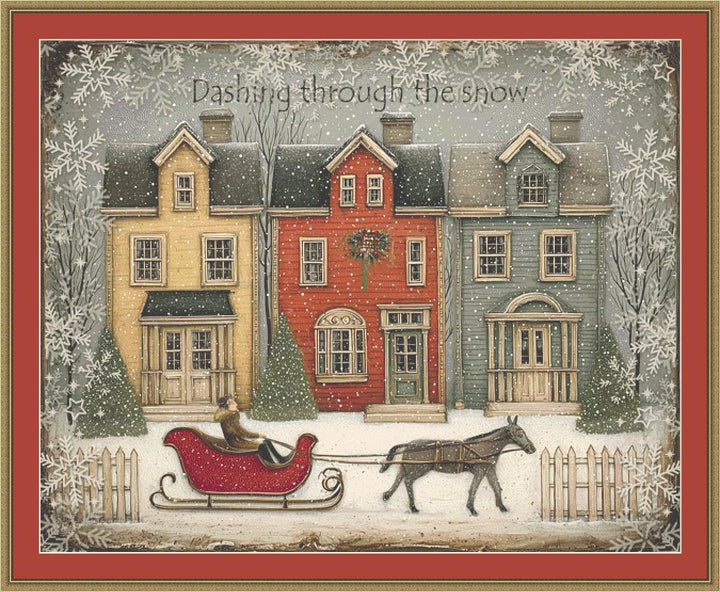 Folkart Christmas (Max Size/Color) counted cross stitch pattern by Ivy Cottage Home