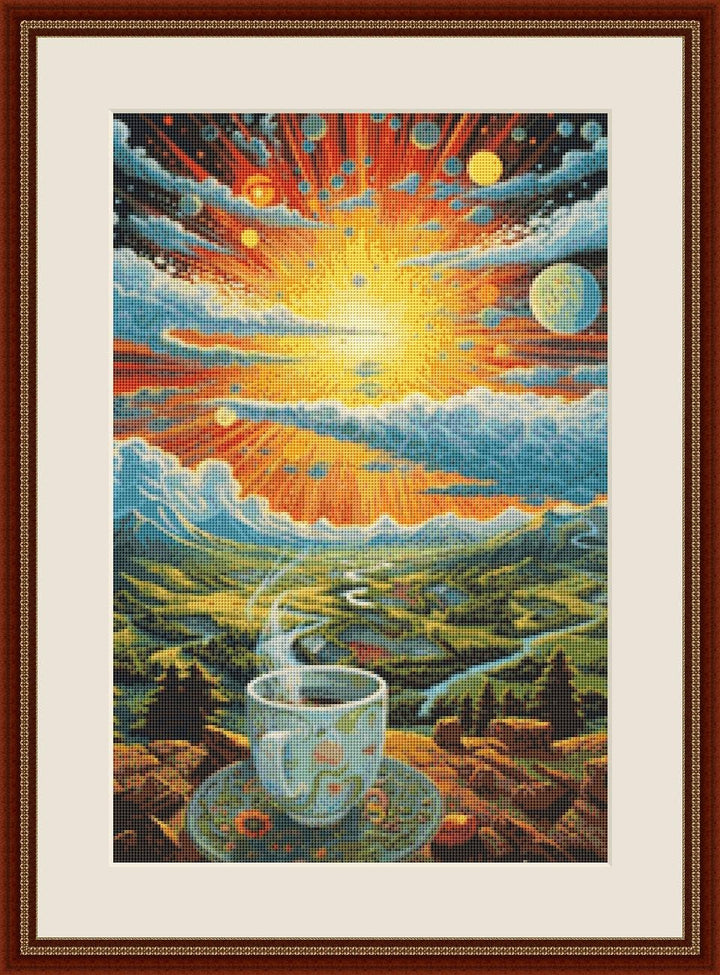 Starshine Coffee (Small) counted cross stitch pattern by Tammy L. Gross