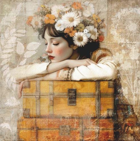 The Traveler counted cross stitch pattern by Alisa Smith Williams