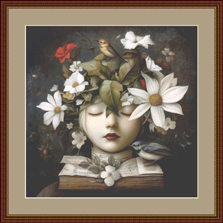 Alchemy Botanical (Small) counted cross stitch pattern by Alisa Smith Williams (Digital Format)