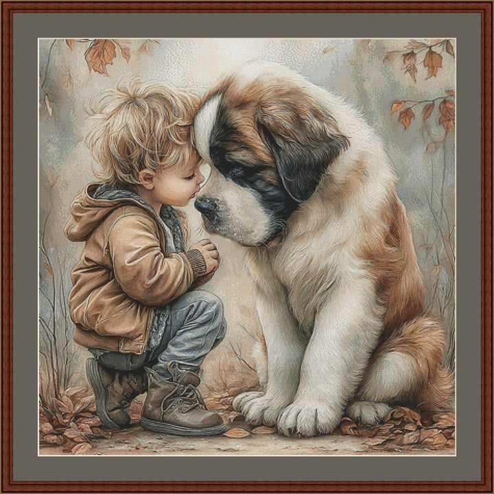 Best Buddies counted cross stitch pattern by Bryna T Art & Design (Digital Format)