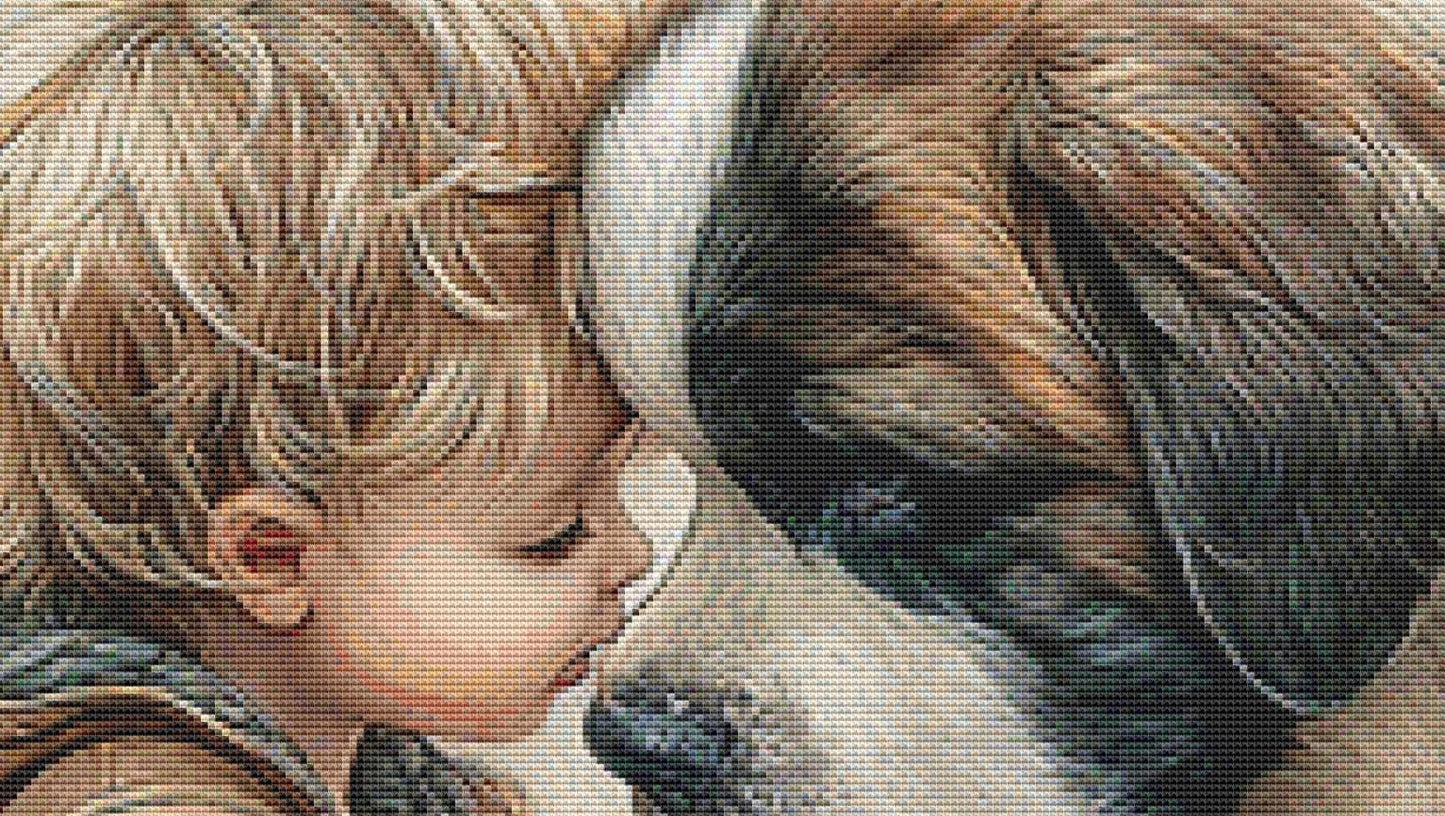 Best Buddies counted cross stitch pattern by Bryna T Art & Design (Digital Format)
