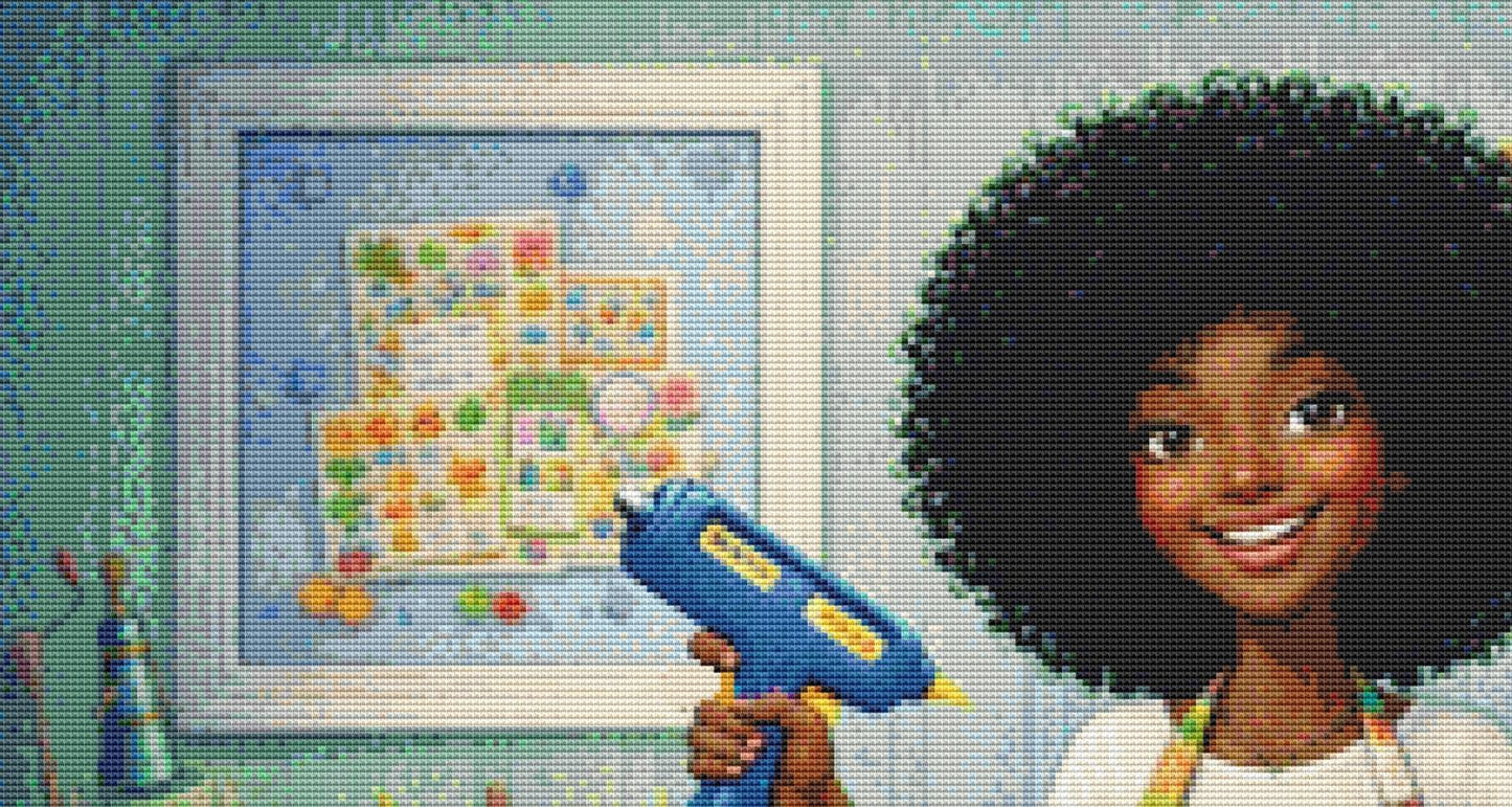 Behind Every Crafter; Version 3 counted cross stitch pattern by CraftyBeachonYouTube Adapted by StitchesSewBeautiful, LLC (Digital Format)