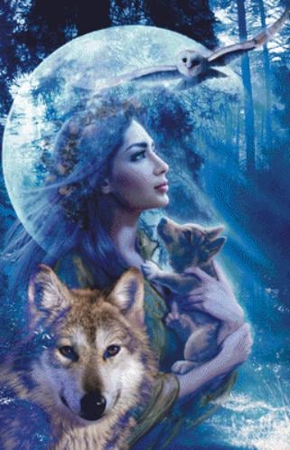 Moonlit Brethren counted cross stitch pattern by Andrew Farley, Licensed by MGL, www.mglart.com (Digital Format)