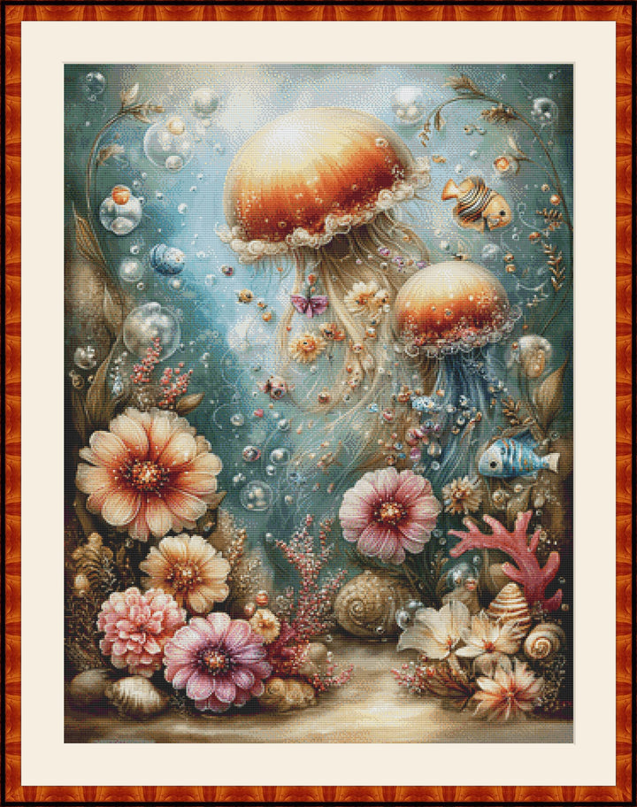 Ocean counted cross stitch pattern by Sassy E. Boutique (Digital Format)