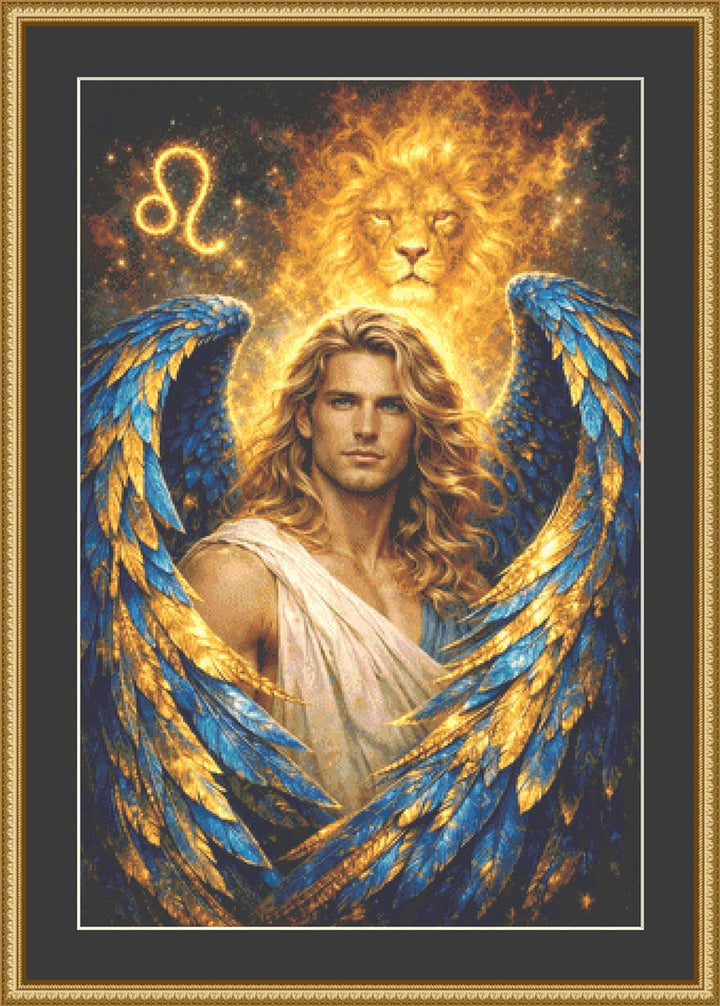 Leo counted cross stitch pattern by Eder Jose Rosa (Digital Format)