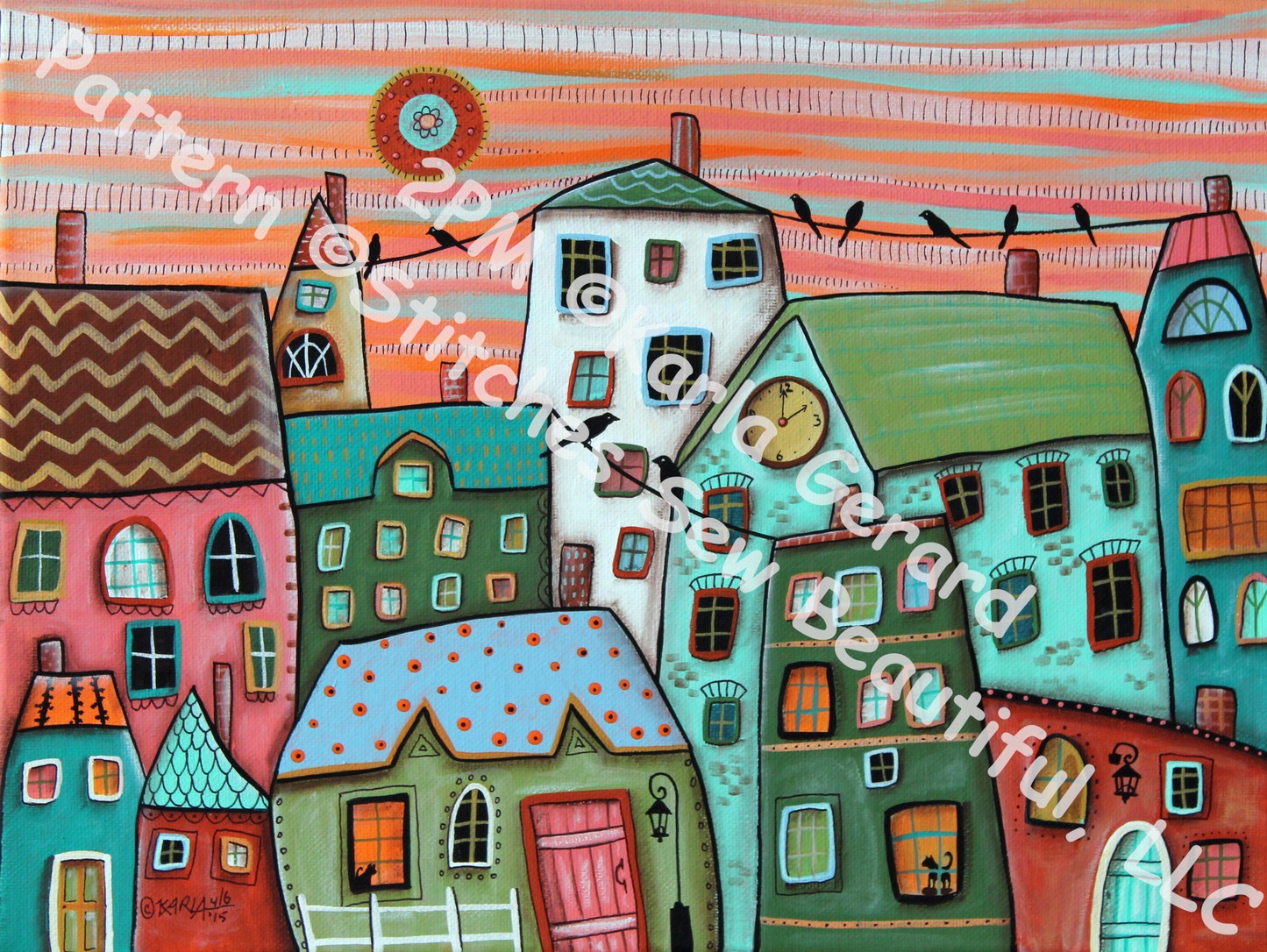 2PM counted cross stitch pattern by Karla Gerard