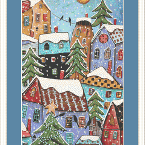 7 O'Clock counted cross stitch pattern by Karla Gerard