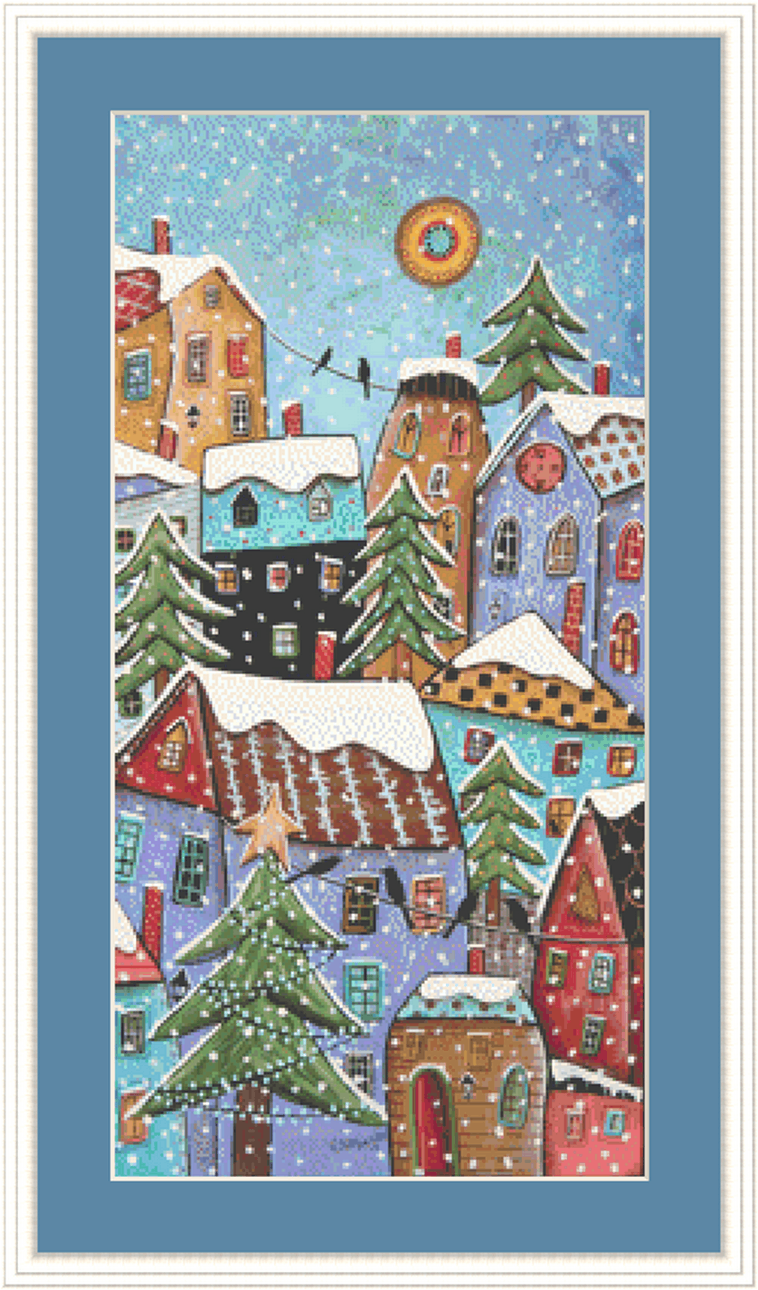 7 O'Clock counted cross stitch pattern by Karla Gerard – Stitches