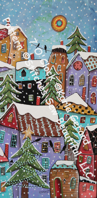 7 O'Clock counted cross stitch pattern by Karla Gerard