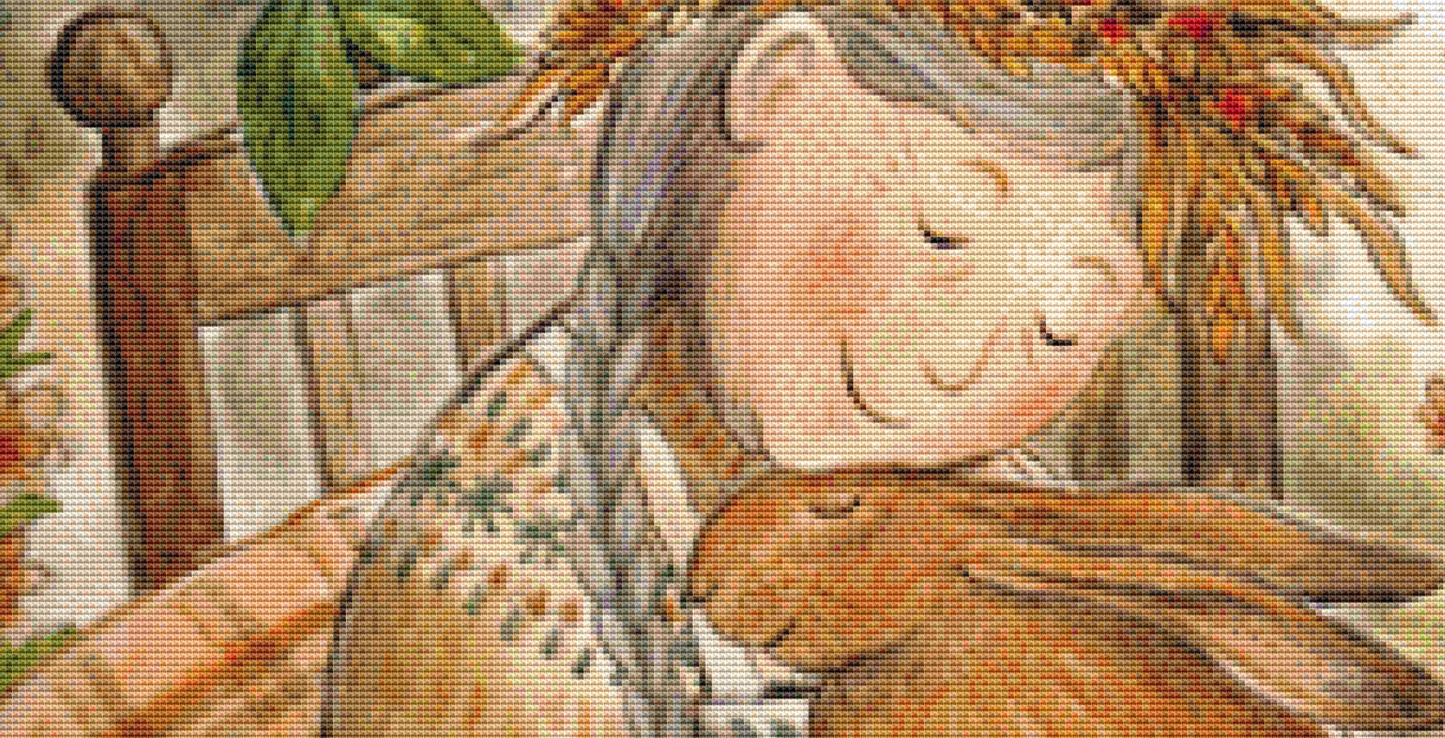 "A Moment of Peace" counted cross stitch pattern by Wendy Andrew/Painting Dreams