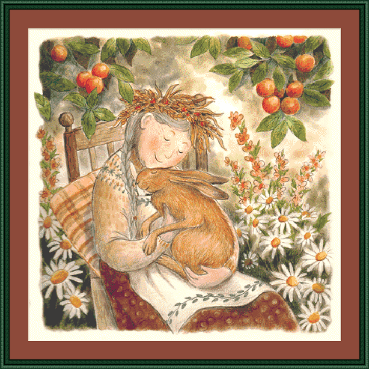 "A Moment of Peace" counted cross stitch pattern by Wendy Andrew/Painting Dreams