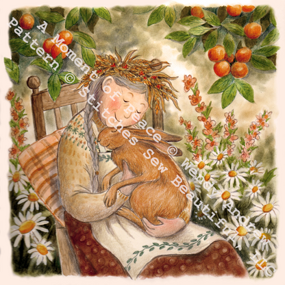 "A Moment of Peace" counted cross stitch pattern by Wendy Andrew/Painting Dreams