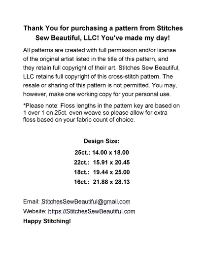 Afternoon counted cross stitch pattern by Karla Gerard