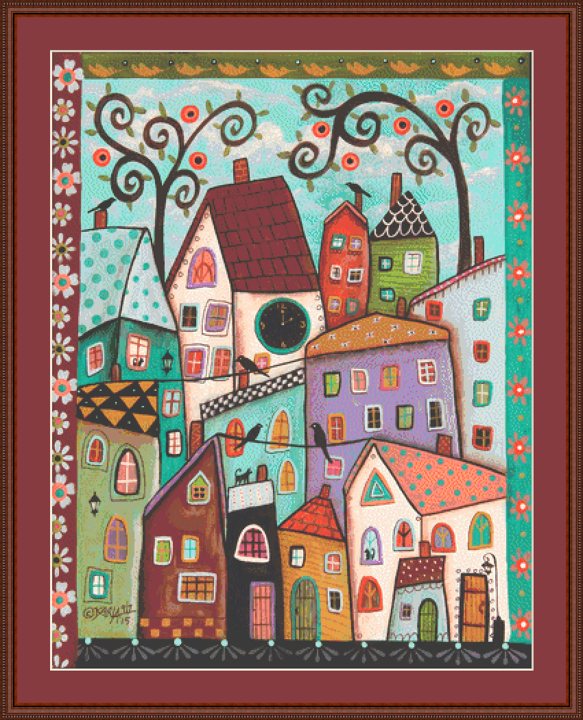 Afternoon counted cross stitch pattern by Karla Gerard