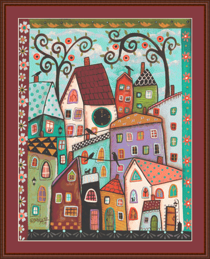 Afternoon counted cross stitch pattern by Karla Gerard