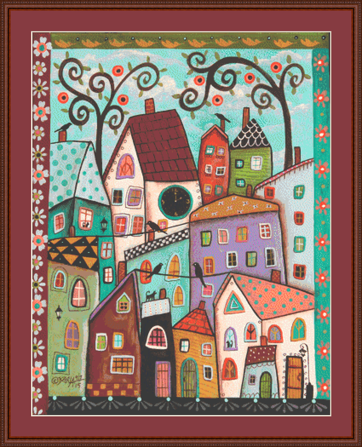 Afternoon counted cross stitch pattern by Karla Gerard