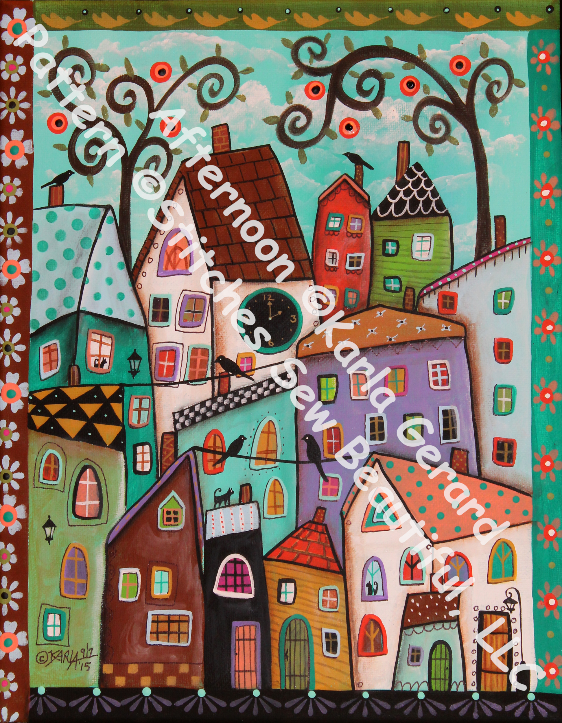 Afternoon counted cross stitch pattern by Karla Gerard