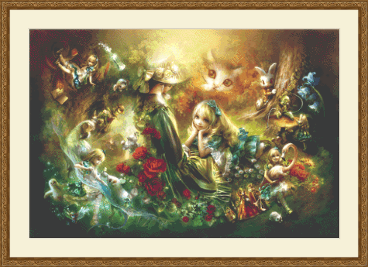 Alice Memories cross stitch pattern by Shu, Licensed by MGL, www.mglart.com