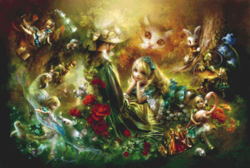 Alice Memories cross stitch pattern by Shu, Licensed by MGL, www.mglart.com