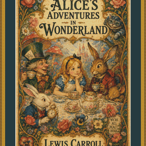 "Alice's Adventures in Wonderland" cross stitch pattern by The Old Stationery Shop