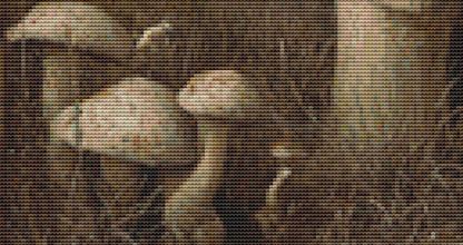 Alice and Caterpillar counted cross stitch pattern by Bryna T. Art and Design