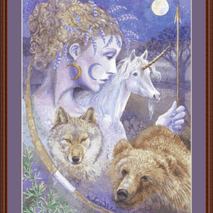 "Artemis" cross stitch pattern by Wendy Andrew/Painting Dreams