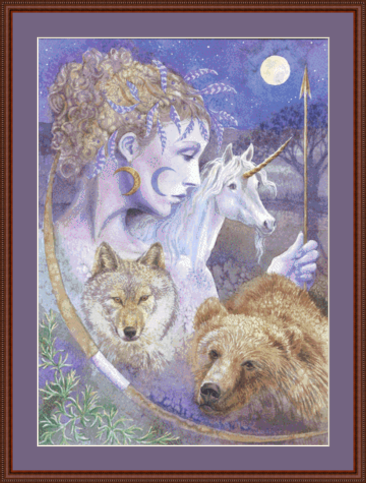 "Artemis" cross stitch pattern by Wendy Andrew/Painting Dreams