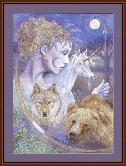 "Artemis" cross stitch pattern by Wendy Andrew/Painting Dreams