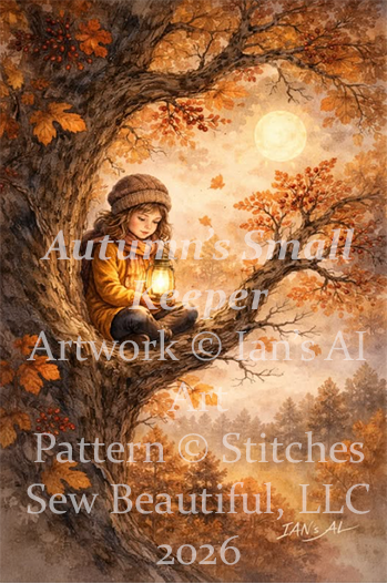 Autumn's Small Keeper cross stitch pattern By Ian's AI Art