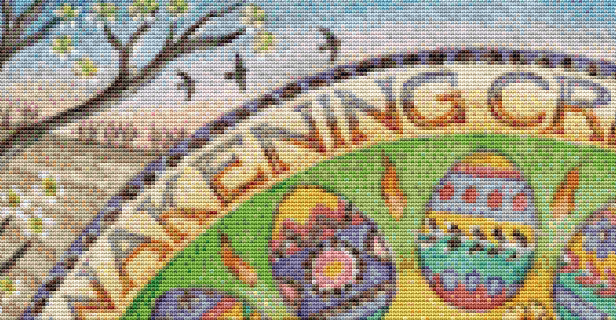 "Awakening Creativity"  counted cross stitch pattern by Wendy Andrew