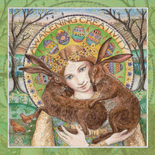 "Awakening Creativity"  counted cross stitch pattern by Wendy Andrew