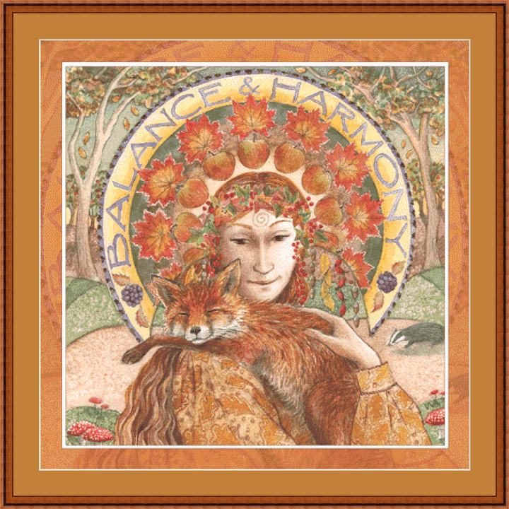 "Balance & Harmony" counted cross stitch pattern by Wendy Andrew