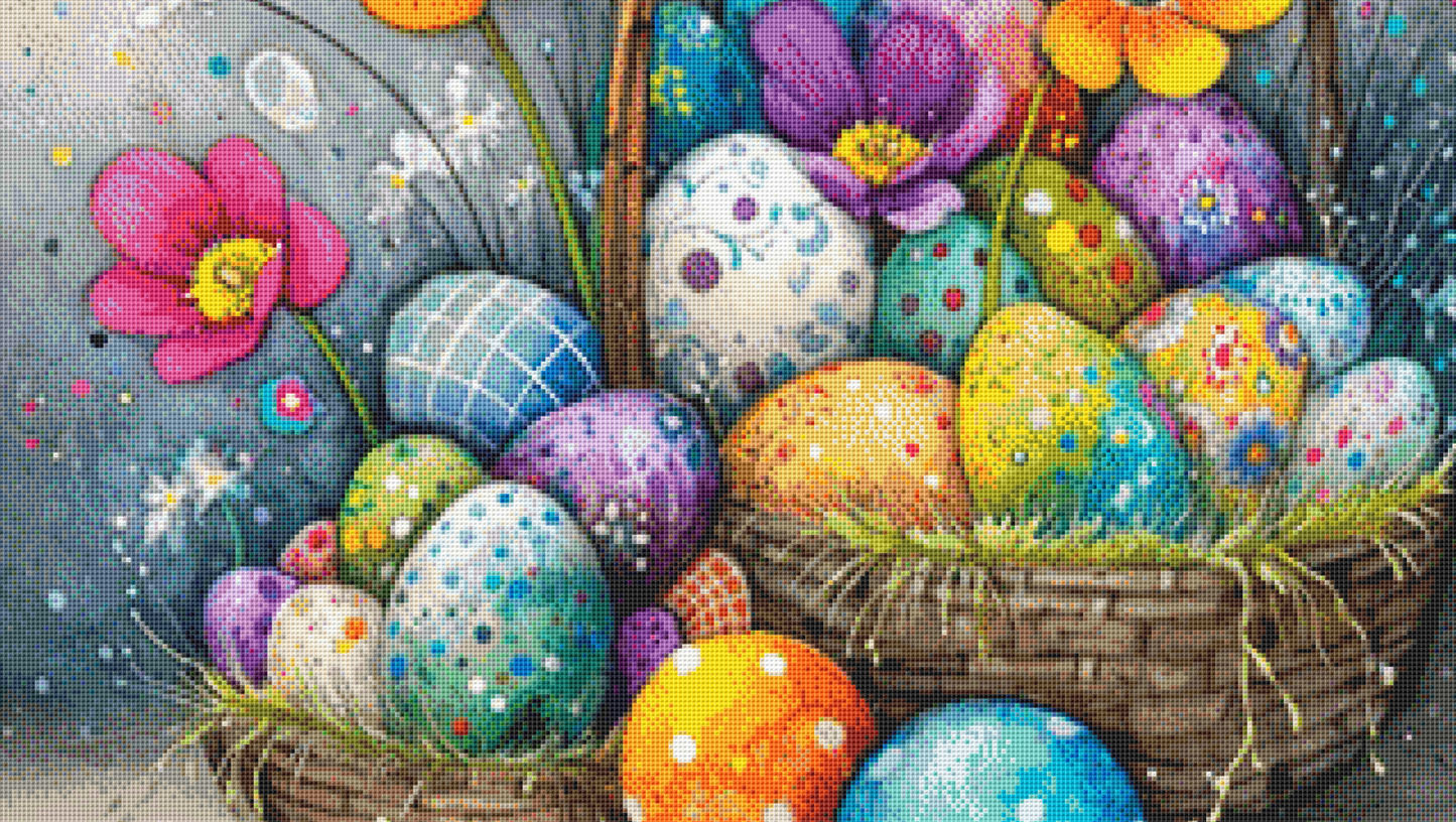Basket of Joy cross stitch pattern by S. Jade Studio