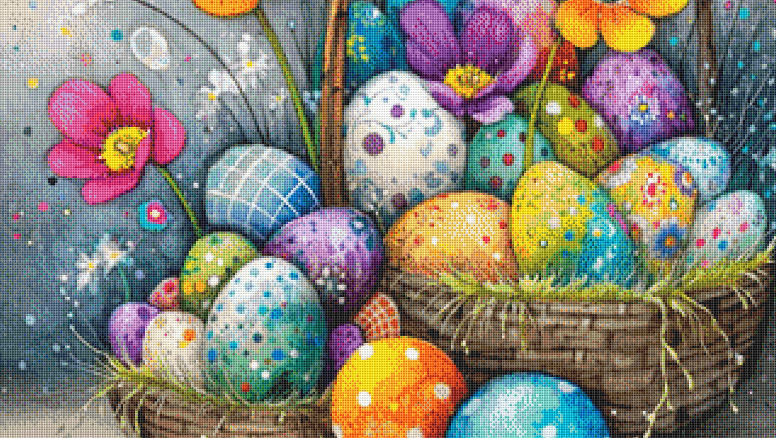 Basket of Joy cross stitch pattern by S. Jade Studio
