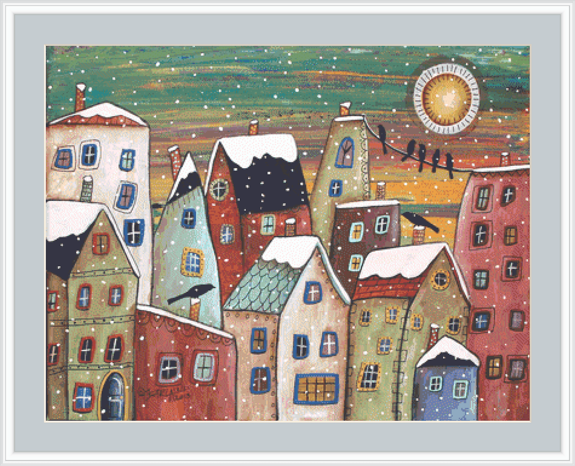 Blizzard counted cross stitch pattern by Karla Gerard