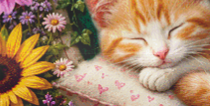 "Blossoms & Sweet Dreams" (MSMC) cross stitch pattern by World of Love Hearts