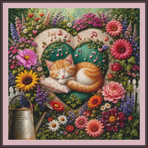 "Blossoms & Sweet Dreams" (MSMC) cross stitch pattern by World of Love Hearts