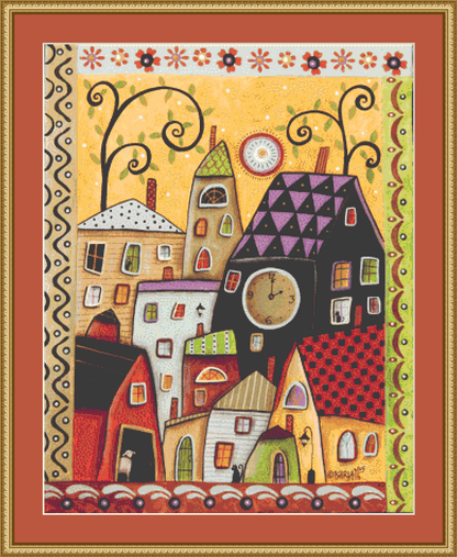 Bright Afternoon counted cross stitch pattern by Karla Gerard