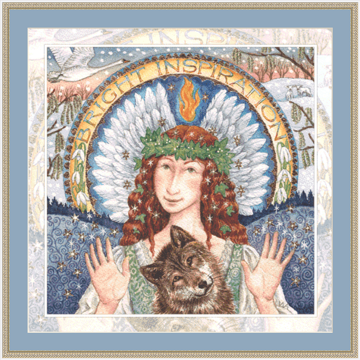 "Bright Inspiration" counted cross stitch pattern by Wendy Andrew/Painting Dreams