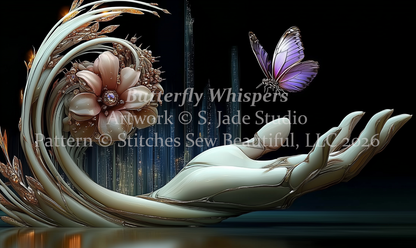 Butterfly Whispers cross stitch pattern by S. Jade Studio