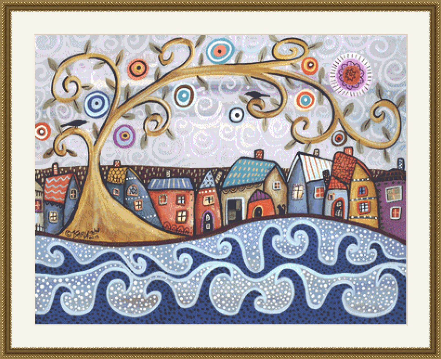By The Sea counted cross stitch pattern by Karla Gerard