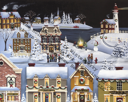 Caroling in Winterberry counted cross stitch pattern by Catherine Holman/Ansada Licensing Group, LLC