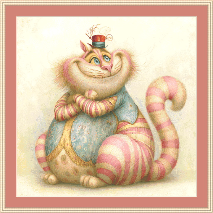 Cheshire counted cross stitch pattern by Bryna T. Art & Design