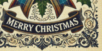 Tartan Christmas Bow 1 (Ornament) counted cross stitch pattern by Art Outrageous